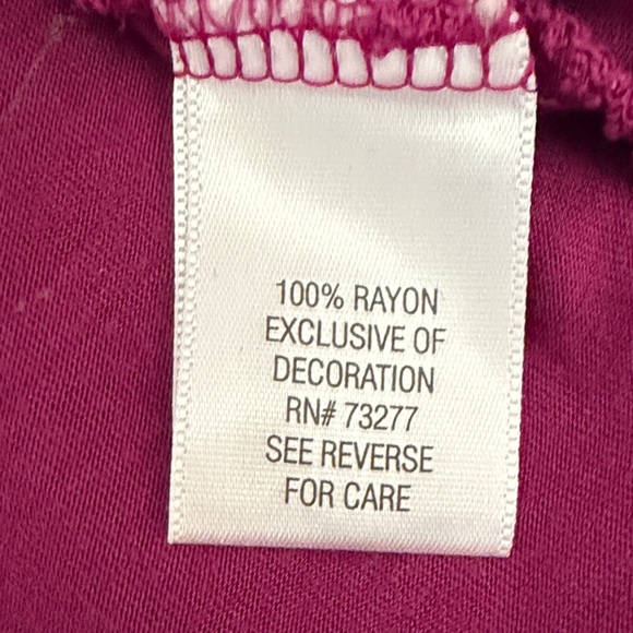 Apt 9 Women's Petite Magenta Drape Top - Picture 12 of 15